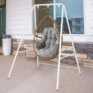 KTMBDW Hammock Chair Stand, Heavy-Duty Steel 300LBS Multi-Use Hammock Stand for Outdoor Indoor, Swing Chair not Include - 1 of 4