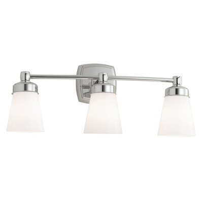Norwell Lighting Soft Square 3 - Light Sconce in  Chrome