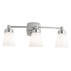 Norwell Lighting Soft Square 3 - Light Sconce in  Chrome - 1 of 4