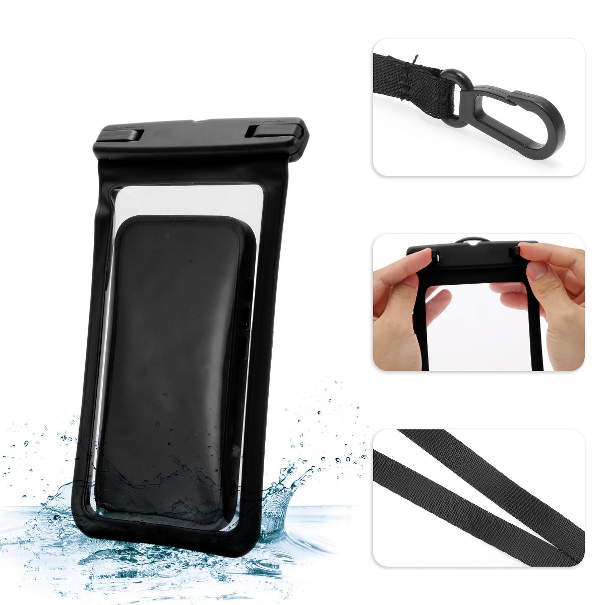 Unique Bargains Universal Mobile Waterproof Bag 4.53"x8.27" 2 Pcs - thumbnail 3