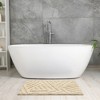 Unique Bargains Bathroom Non-Slip Geometric Soft Microfiber Washable Floor Mat - 2 of 4