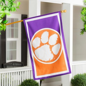 Evergreen Flag, DS New Burlap, Reg, Clemson University - 1 of 4