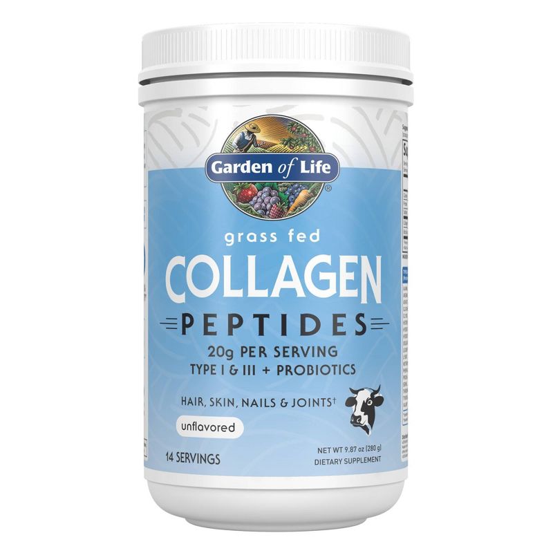 Garden of Life Grass Fed Collagen Peptides Dietary Supplement - 9.87oz, 1 of 11