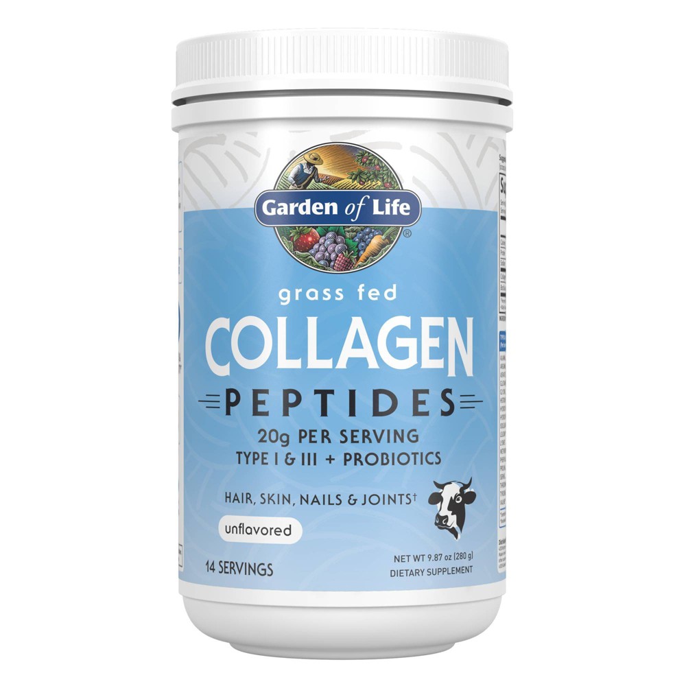 Photos - Vitamins & Minerals Garden of Life Grass Fed Collagen Peptides Dietary Supplement - 9.87oz 