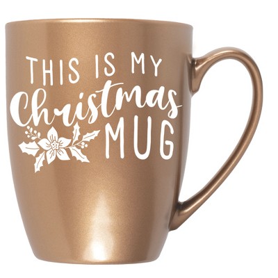 Elanze Designs This Is My Christmas Mug Bronze 10 ounce New Bone China Coffee Cup Mug