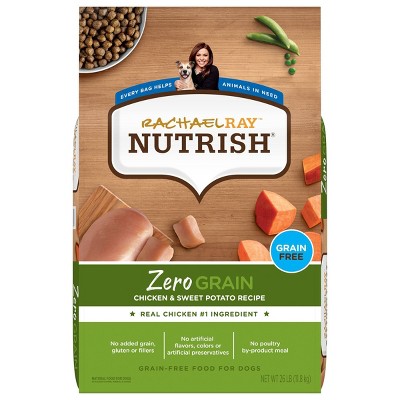 Rachael Ray Nutrish Zero Grain Chicken and Sweet Potato Dry Dog Food - 26lbs