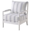 CAVINAS Linen Accent Chair with Spindl Backrest,Legs and Armrests,Cozy Upholstered Living Room Chairs,Reading Chairs for Living Room - 2 of 4