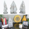 NAT & JULES Gnome 12 inch Resin Stone Garden Statue (Married Gnome Couple) - 3 of 4
