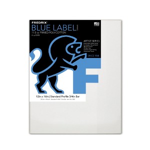 Fredrix Blue Label Ultra-Smooth Stretched Artist Canvas, Standard Profile - 1 of 1