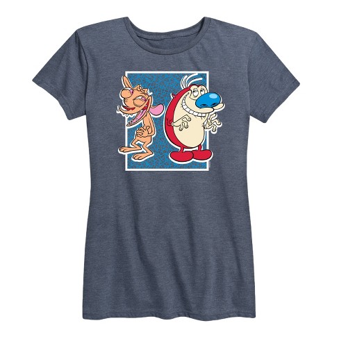 Women's - Ren & Stimpy - Friendly Laughter Short Sleeve Graphic T-Shirt - image 1 of 4