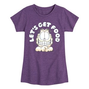 Girls' - Garfield - Lets Get Food Fitted Short Sleeve Graphic T-Shirt - 1 of 4