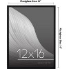 Americanflat 12x16 Picture Frame with Polished Plexiglass, Streamline Collection, Thin Border Picture Frame for Wall Display, , Black - 2 of 4