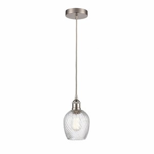 Salina - 1 Light Cord Hung Mini Pendant In Industrial Style-9.75 Inches Tall and 5 Inches Wide - 1 of 1