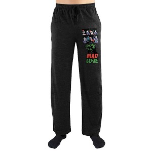 Batman Joker And Harley Mad Love Men's Graphite Heather Sleep Pajama Pants - 1 of 3