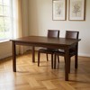 HomeRoots 48" Coffee Solid Wood Dining Table - 2 of 4