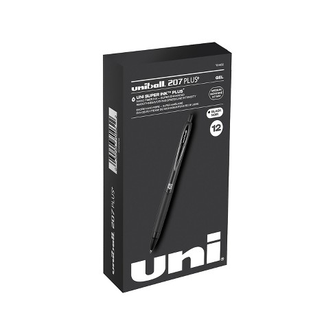 uni-ball Signo 207 0.38mm Ultra Micro Gel Pen, Set of 4 Black