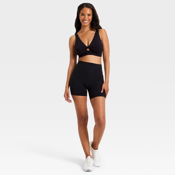 Shorts de ciclista de cintura alta con bolsillos de superflex 5" para mujer - All In Motion™ 3