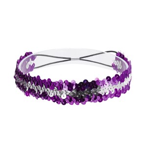Unique Bargains Women's Elastic Band Sequins Headbands 1 Pc - 1 of 4
