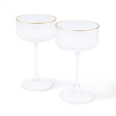 8.8oz 2ct Glass Drinkware Clear - Bullseye's Playground™