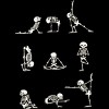 Men's Design By Humans Skeleton Yoga By huebucket T-Shirt - 2 of 4