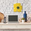 Stupell Industries Pop Art Yellow Floral Canvas Art, 17" x 17" - 3 of 4