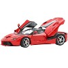 Ferrari LaFerrari Rosso Corsa Red with Black Top and Silver Wheels With Display Case Limited Ed 1/18 Diecast Model Car by BBR - 2 of 4