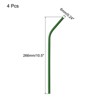 Unique Bargains Smooth Cocktail Coffee Juice Reusable Metal Straws 4 Pcs - 2 of 3