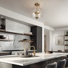 LNC Obscuragux 1-Lights 11.8-in Polished Gold with Clear Glas Urn Semi-Flush Mount Lights - 4 of 4