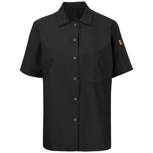 Red Kap Women's Short Sleeve Cook Shirt With Oilblok + Mimix - 1 of 1