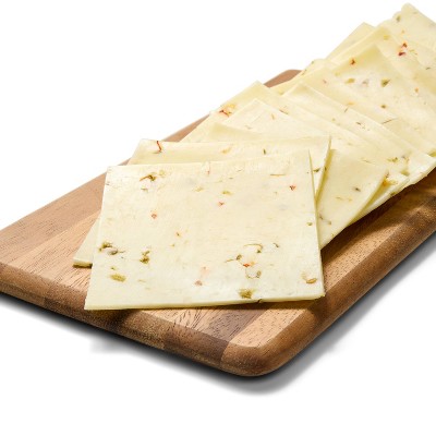Habanero Monterey Jack Deli Sliced Cheese - 8oz/12 slices - Good & Gather™