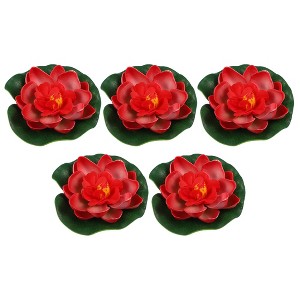 Unique Bargains Artificial Lotus Flower for Garden Ponds Pool Decoration - 1 of 4