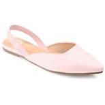 Journee Collection Womens Mallorca Pull On Almond Toe Sling-Back Flats