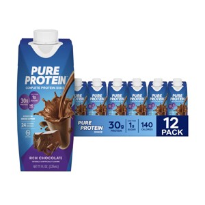 Pure Protein Chocolate Protein Shake, Chocolate - 11 Fl Oz (Pack of 12) - 1 of 4