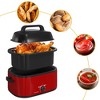 Heynemo Electric Turkey Roaster Oven with Visible Glass Lid, with Removable Pan & Rack, Stainless Steel - 2 of 4