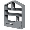 36.6" Wide Wooden Bookcase and Toy Storage with Toy Storage, Anti-Tip Device and Motion Sensor Light for Nursery, Playroom & Bedroom - 2 of 4