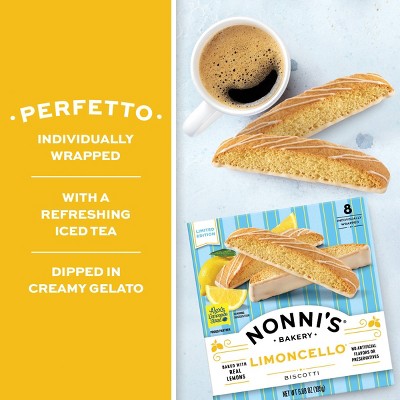 Nonni's Bakery Limoncello Biscotti - 6.88oz