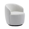 Swivel Barrel Chair Accent Armchair, 360 Degree Swivel Upholstered Club Chair, Velvet Fabric Sofa Chair - 4 of 4