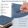 Tangkula 43" Folding Storage Ottoman Bench w/ Removable Divider & Side Pocket Bedroom - 4 of 4