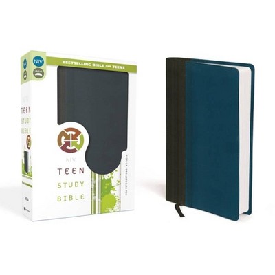 Teen Study Bible-NIV - by  Zondervan (Leather Bound)