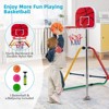 Safstar Kids Folding Horizontal Bar Adjustable Training Gymnastics Bar W/Basketball Hoop - 2 of 4