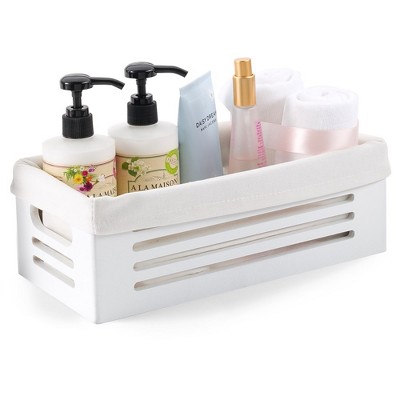 Creative Scents Wooden White Storage Bins