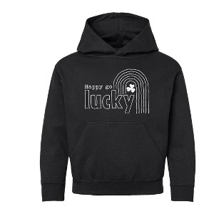 The Juniper Shop Happy Go Lucky Shamrock Youth Graphic Hoodie - 1 of 3