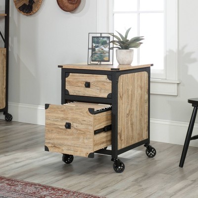 Steel River Milled Mesquite 2-Drawer Mobile File Cabinet with Metal Accents
