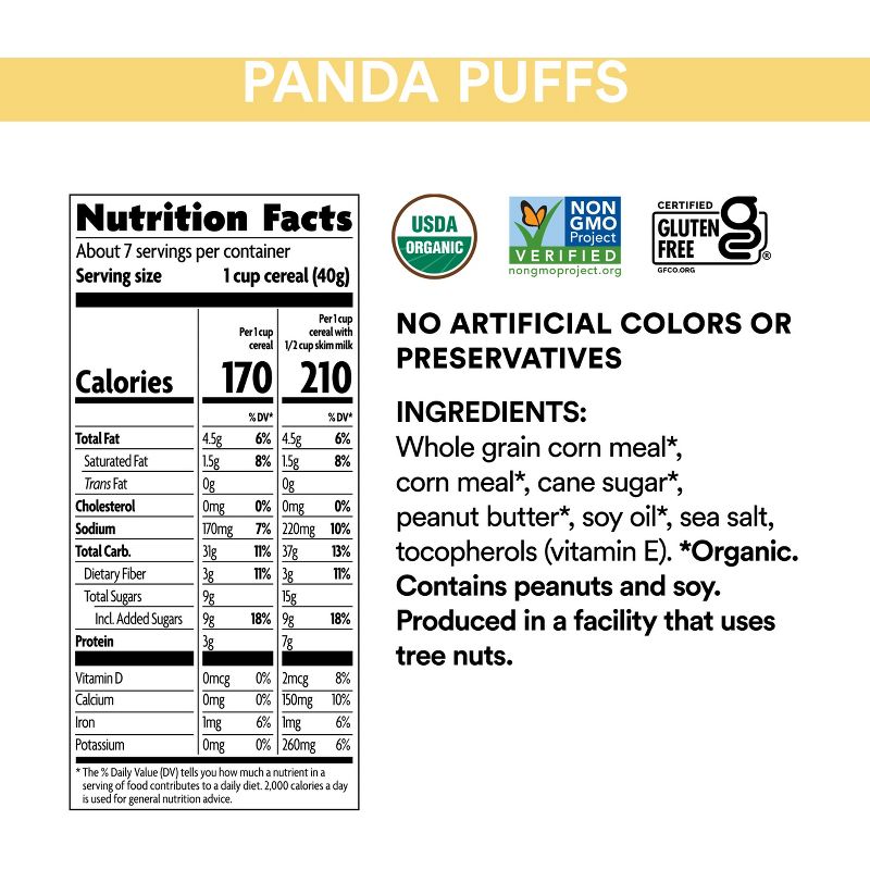 Nature's Path Envirokidz Panda Puffs Breakfast Cereal - 10.6oz, 4 of 6