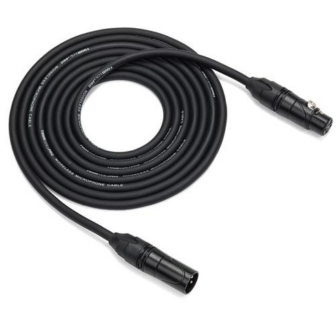 Samson Tourtek Pro 100 Microphone Cable Standard Xlr Xlr Connector 22 Awg Gold Plug Target