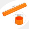 Unique Bargains Water Plumb DIY Crafts High Impact Rigid Round Pipes 8" Length ID 1.07" OD 1.26" Orange - 2 of 4