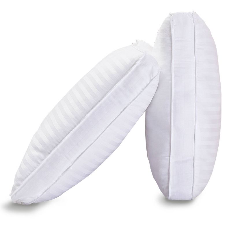 King Set of 2 Just Like Down Pillows for Back Stomach or Side Sleepers - DreamLab, 2 of 6