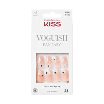 Kiss Products Voguish Fantasy Medium Coffin Ready-to-wear Fake Nails ...