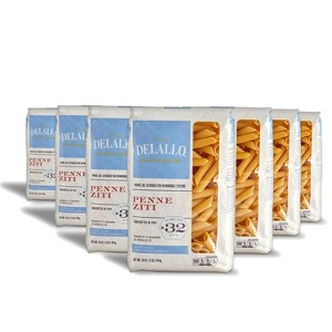 DeLallo Penne Ziti Pasta, 16 oz Bag, (7 Pack) - 1 of 2