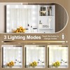 YOOCOZZ Modern Vanity Table with Glass Tabletop, LED Hollywood Mirror, Charging Station and Ample Storage Space - 4 of 4
